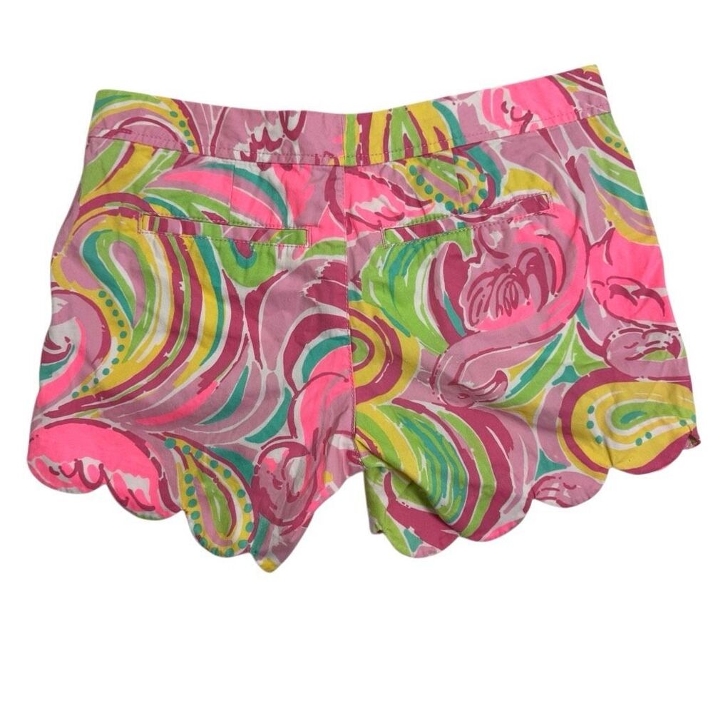 Lilly Pulitzer Buttercup Shorts All Nighter Pink Flamingo Women’s‎ Size 0 - Picture 2 of 7